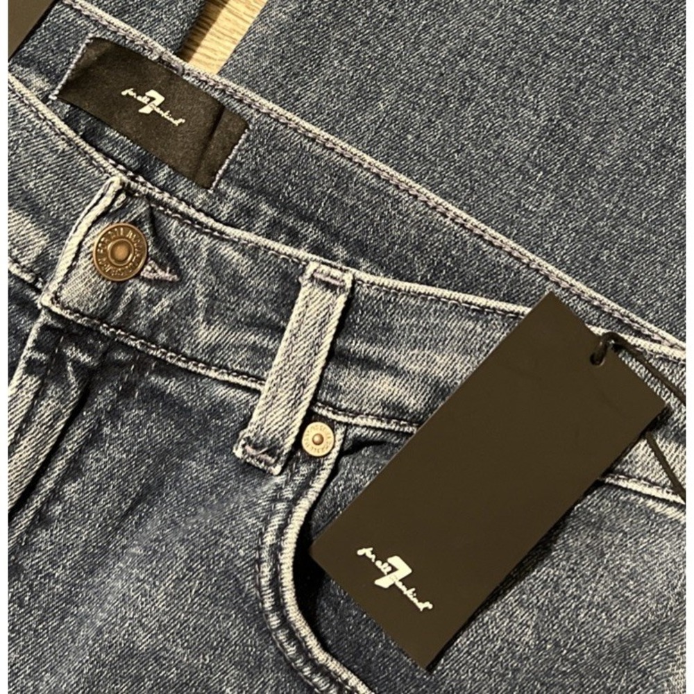 7 For All Mankind NWT Bonnie Curvilinear Barrel Leg High Rise Jean SZ 29 (30x30) - Picture 4 of 13